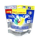 Капсулы Wash & Free 4in1 universal 11 штук в упаковке