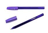 Ручка масляна Hiper Accord 0.7 мм, прозорий корпус, колір фіолетовий HO-500