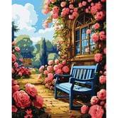 Роспись по номерам Идейка 40 х 50 см, "Цветочный сад", холст, акриловые краски, кисточки KHО6335