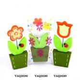 Пасхальный сувенир: цветок в вазонах, ассорти YAQ20290/20289/20280