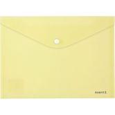 Папка Axent на кнопкe A5, Pastelini, пластик, прозрачная, желтая 1522-08-A