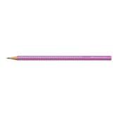 Олівець Faber-Castell чорнографітний Grip Sparkle, тригранний, корпус рожевий, з блиском 118229