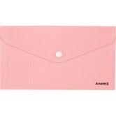 Папка - конверт В5 Axent на кнопці DL Pasteini, рожева 1414-10-A