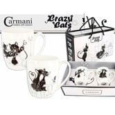 Подарунковий набір Carmani із двох порцелянових кружок Crazy cats 400 мл 017-2602