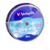 Диск DVD-RW Verbatim 4 7Gb 4x cake 10pcs