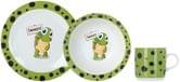 Набір дитячої посуди  LIMITED EDITION FROGGY 3 предмети (супова тарілка 15см+ тарілка 18см + горнятк С149