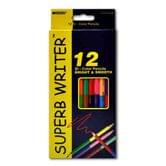 Карандаши цветные Marco Superb Writer 12 карандашей, 24 цвета,  двустороннии 4110-12СВ