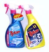 Жидкость TYTAN 500 мл для мытья ванных комнат  спрей + средство для туалета 500 мл спрей