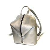 Сумка женская - рюкзак VALIENTE кожа F, цвет серебро 764