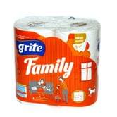 Туалетная бумага ТМ GRITE FAMILY 3 слоя , 4 рулона, 150 листов
