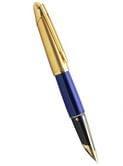 Ручка Waterman Edson Sapphire Blue, перо, акриловый корпус, позолота 23К 11001