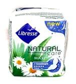 Прокладки LIBRESSE Natural Care Maxi Goodnight 7 штук 9207