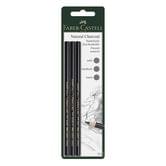 Набір олівців (вугілля) Faber-Castell Natural Charcoal 3 штуки, блістер 117498