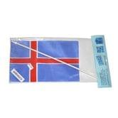 Флаг Исландия 14,5 х 23 см настольный, полиэстер П-3