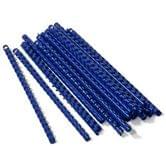 Пружины пластиковые Agent 28 мм, сшивают до 240 листов, синие, 50 штук в упаковке 1328731