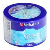 Диск CDR Verbatim 700mb 52x 80min bulk 50 штук в упаковке