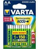 Аккумулятор Varta R6 "AA" 2400 1x4bl Ready t Use