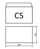 Конверт С5 самоклеющийся белый 75г/м2, Куверт Украина, продается упаковкой 500 штук 3428_500