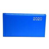 Щотижневик датований 2020 кишеньковий, 16 х 9 см, обкладинка Miradur, лінія, яскраво-синій Brunnen 73-755 60 32