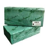 Полотенца бумажные Кохавинка зеленые, V-V укладка, 23 х 25см, 170 листов в упаковке V-V-170