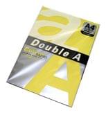 Бумага цветная Double A А4 80г/м2, 50 листов, цвет насыщенный желтый 2967