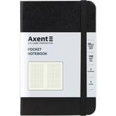 Книга записна Axent "Partner" 95 х 140 мм, 96 аркушів, клітинка, чорна 8301-01-A