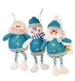 Подвеска-елочное украшение,ассорти:Дед Мороз,ангел,снеговик h=19см,изделие для новогодних праздников NC12-690/1.2A.3