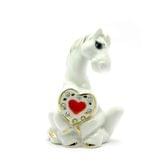 Фігурка порцелянова Кінь з сердечком 9 х 6,5 х 5 см 27029