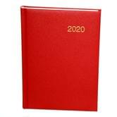 Щоденник Стандарт 2020 А5, 160 аркушів, лінія, обкладинка Miradur Trend, червоний Brunnen 73-795 64 20
