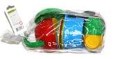Набор посуды " Маринка 5 " 17 элементов, пластик разноцветный ТехноК 1134