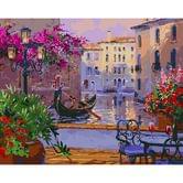 Картина по номерах Ідейка 40 х 50 см, "Чаруюча Венеція", полотно, акрилові фарби, пензлики KH3559