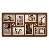 Фоторамка - Колаж Ніжки 65 х 34 на 8 фотокарток 10 х 15 см, коричневе ДВП H8-010A