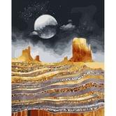 Картина за номерами Brushme "Пустельний місяць" 40 х 50 см, полотно, фарби, пензлики GT66147