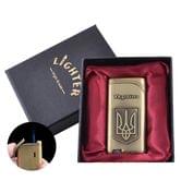 Зажигалка в подарочной упаковке Герб Украины (Острое пламя) UA-6