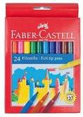 Фломастеры Faber-Castell Felt tip 24 цветов, картонная упаковка 554224