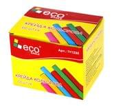Крейда Eco-Eagle шкільна кольорова, 100 штук в картонній коробці, ціна за упаковку TY1235
