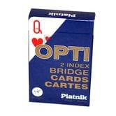 Карти гральні для Бріджа Piatnik Opti Bridge з 2-ма великими індексами 55 карт 1400