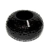 Ваза ETERNA чорна 17,5 х 17,5 х 10,5 см, декор керамічний G 0505