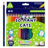 Карандаши цветные M&G So Many Cats, 24 цвета AWP343A2