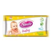 Серветки вологі SMILE Baby 72 штуки в упаковці з клапаном
