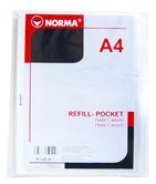 Файл А4+ Norma 40 мкм глянцевый, прозрачный РР, 100 штук в упаковке 5705