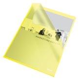 Папка-кутик Esselte Standard A4 PP 115 мкм, колір жовтий, 25 штук, ціна за 1 штуку 60836