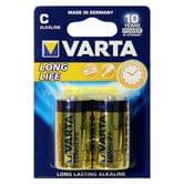 Батарейка VARTA LongLife C/LR14/MN1400 Alkaline, 2 штуки під блістером FSC C002400