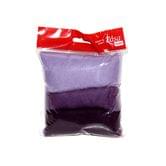 Набор шерсти для валяния кардочесанной ROSA "Фиолетовые оттенки" 3 цвета х 10 грамм 1203370