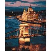 Картина по номерах Ідейка 40 х 50 см, "Чарівний Будапешт", полотно, акрилові фарби, пензлики KH3557