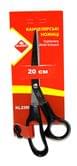 Ножницы канцелярские KLERK металлические 20 см с пластиковыми ручками KL2200