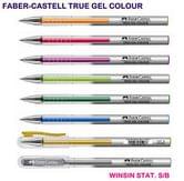Ручка гелева Faber-Castell True Gel 0,7 мм, прозора, колір зелений 242663