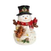 Декоративна статуетка Сніговик з LED-підсвічуванням 21 см 827-524