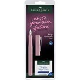 Ручка Faber-Castell Grip 2010 чернильная перьевая М + 6 картриджей, розовая 140833