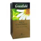 Чай Greenfield Rich Camomile 25 пакетов х 1,5 г, травяной с ароматом ромашки и яблок с корицей